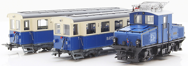 Kato HobbyTrain Lemke H43104S - Zugspitzbahn Electric Locomotive with 2 passenger cars (Sound)
